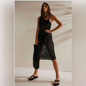 Free People Beach Catch Me Fauxchet Midi Cover Up